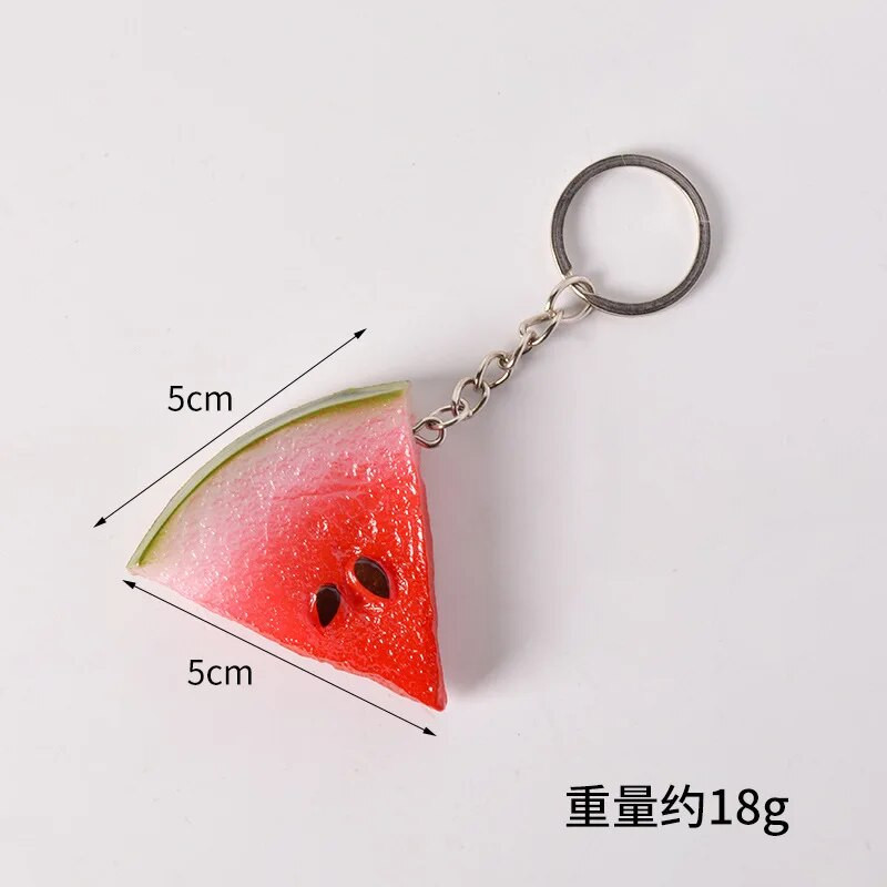 arbuusi võtmehoidja Suvine puu Arbuus Melon Vaigu PVC võtmehoidja Üliõpilase Sõbrakott Rahakott Auto võti Ehted Rippuv võtmehoidja
