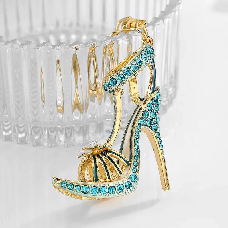 Ψηλοτάκουνα Μπρελόκ Κρυστάλλινο Μεταλλικό Μπρελόκ Μπότες Gaubon Κρεμαστό Τσάντα Μπρελόκ Αξεσουάρ Χονδρική 1τμχ