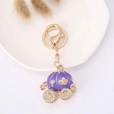 Fantastična princeza bundeva privjesak za ključeve Kristalni Hallowmas Fairytale privjesak za ključeve Oslikana torbica Torba Privjesak Držač privjeska za ključeve