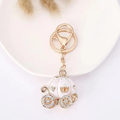 Fantastična princeza bundeva privjesak za ključeve Kristalni Hallowmas Fairytale privjesak za ključeve Oslikana torbica Torba Privjesak Držač privjeska za ključeve