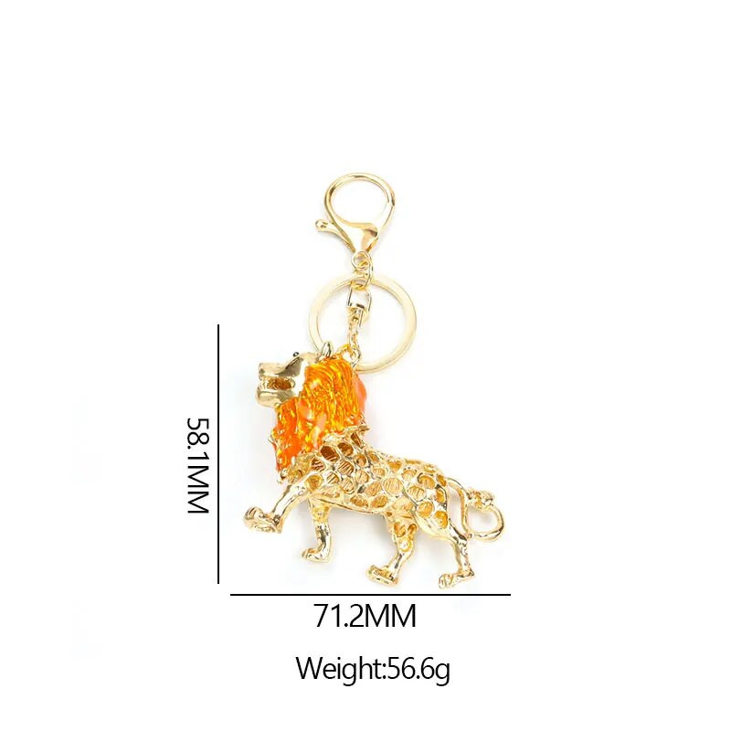 Emaljas lauvas kristāla Rhinestone atslēgu piekariņš jauks multfilmas Dzīvnieku kulons atslēgu piekariņš sievietēm Vīriešu soma Auto atslēgu turētājs pārim rotaslietas dāvana