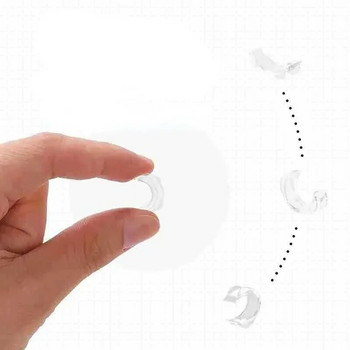 Νέο αυτοκόλλητο με διαφανές εσωτερικό δακτύλιο 8 τμχ για μεγάλου μεγέθους δαχτυλίδια Anti Lost Invisible Ring Fixed Sightener Reducer Reducer Reducer