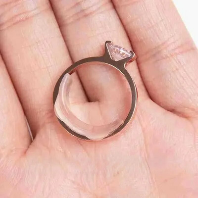 Naujas 8 vnt permatomo vidinio žiedo dydis, skirtas didelio dydžio žiedams, apsaugantis nuo praradimo nematomas žiedas, fiksuoto veržiklio mažinimo lipdukas