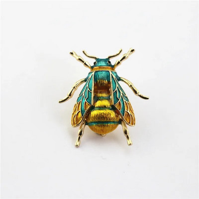 Emaljas kameņu saktas Sieviešu sakausējums dzeltens bišu kukaiņu saktas svētku dāvanu broša banketu piespraudes