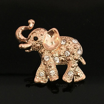 Χαριτωμένο ανδρικό στρας Ένθετο σμάλτο ελέφαντα Ζώο καρφίτσα καρφίτσα Τσάντα δώρο Καρφίτσα για γυναίκες Καρφίτσες Κασκόλ Ρούχα Κοσμήματα Καρφίτσα
