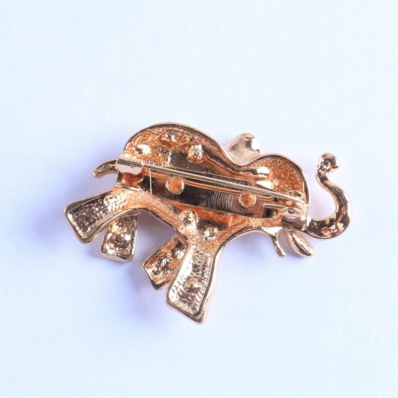 Jauki Vīrieši Rhinestone Inkrustēts Zilonis Emalja Dzīvnieks Piespraudes Soma Žetons Dāvanu Piespraudes Sievietēm Piespraudes Šalle Apģērbi Rotaslietas Piespraude