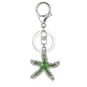 2020. gada modes jaunas krāsas kalnu kristāls, jauks, pilināms eļļas jūras zvaigzne, metāla soma, maka atslēgu piekariņš