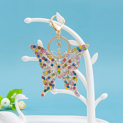 Jauki kalnu kristāla lieli zaļi spārni tauriņš atslēgu piekariņš Dzīvnieku kukaiņu atslēgu piekariņš atslēgu piekariņa turētājs kulons atslēgu piekariņš