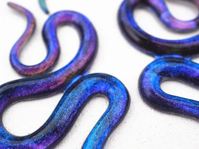 DIY Κρυστάλλινο καλούπι εποξειδικής ρητίνης Φίδι Κεφάλι Σκουλαρίκια Φίδι Καρφωτά Σκουλαρίκια Μπρελόκ Καλούπι σιλικόνης καθρέφτης