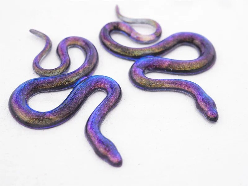 DIY Κρυστάλλινο καλούπι εποξειδικής ρητίνης Φίδι Κεφάλι Σκουλαρίκια Φίδι Καρφωτά Σκουλαρίκια Μπρελόκ Καλούπι σιλικόνης καθρέφτης