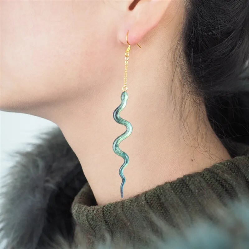 DIY Κρυστάλλινο καλούπι εποξειδικής ρητίνης Φίδι Κεφάλι Σκουλαρίκια Φίδι Καρφωτά Σκουλαρίκια Μπρελόκ Καλούπι σιλικόνης καθρέφτης