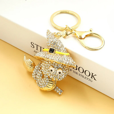 Creative Full Rhinestones Κρύσταλλοι Μπρελόκ ζώων Σμάλτο Cartoon Magic Snake κρεμαστό μπρελόκ Τσάντα τσάντα μόδας Αξεσουάρ μόδας