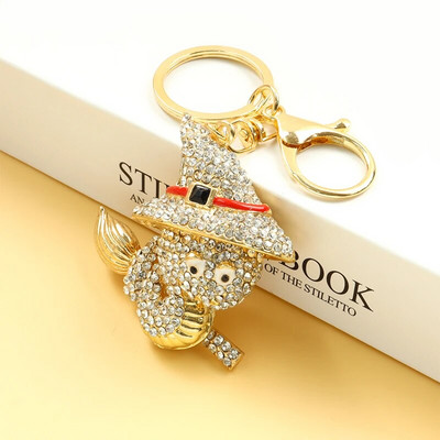Creative Full Rhinestones Κρύσταλλοι Μπρελόκ ζώων Σμάλτο Cartoon Magic Snake κρεμαστό μπρελόκ Τσάντα τσάντα μόδας Αξεσουάρ μόδας