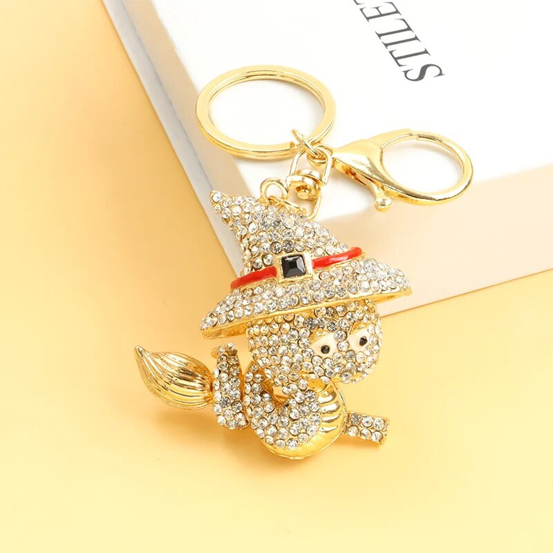 Creative Full Rhinestones Κρύσταλλοι Μπρελόκ ζώων Σμάλτο Cartoon Magic Snake κρεμαστό μπρελόκ Τσάντα τσάντα μόδας Αξεσουάρ μόδας
