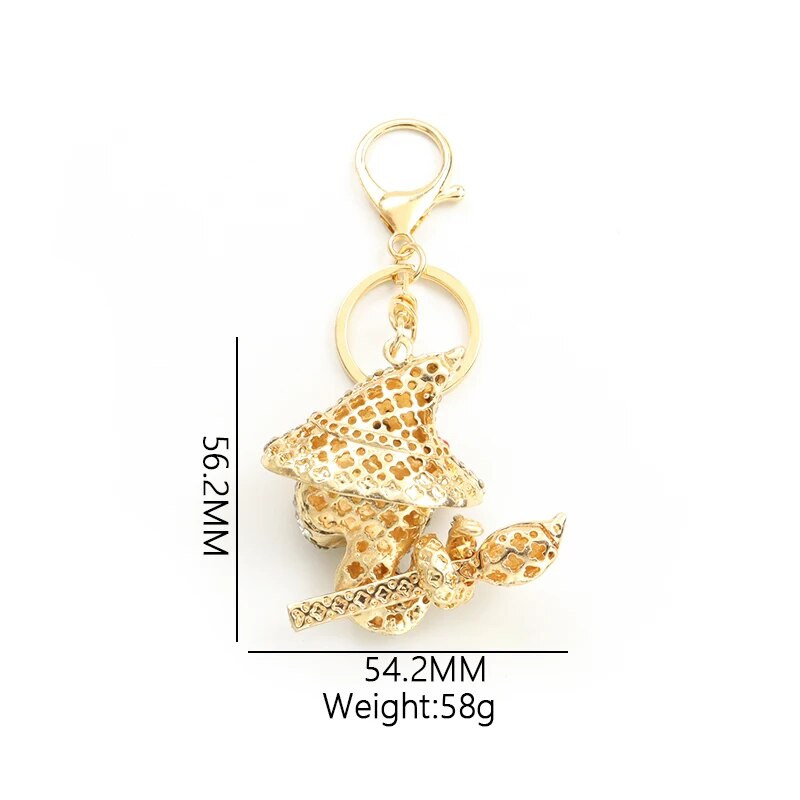 Creative Full Rhinestones Κρύσταλλοι Μπρελόκ ζώων Σμάλτο Cartoon Magic Snake κρεμαστό μπρελόκ Τσάντα τσάντα μόδας Αξεσουάρ μόδας
