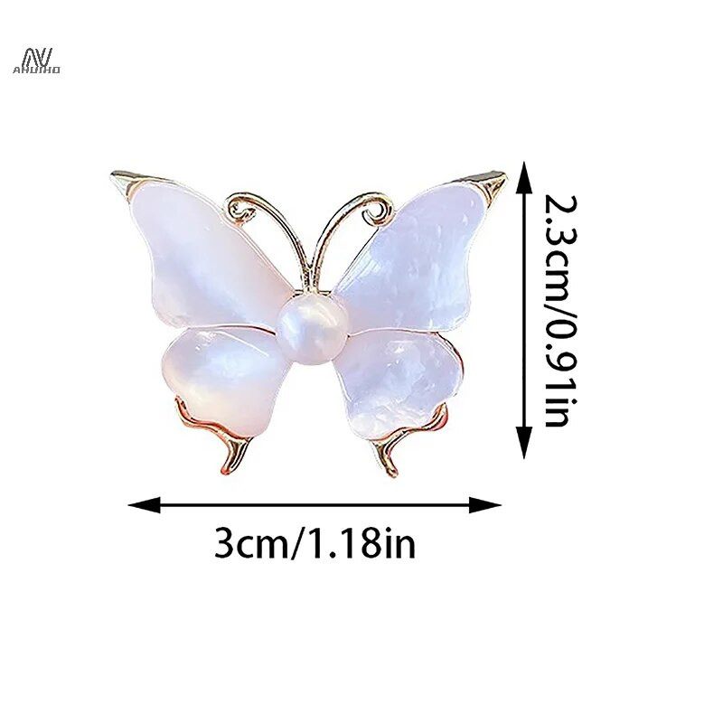 Divatutánzat kagyló gyöngy pillangó brossok nőknek tükröződésmentes hajtóka tűk Elegáns kabát öltöny ruhák kiegészítők ajándékok