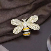 Luksuzni cirkonski emajlirani broševi s pčelama za žene, muškarce, igla za kukce, osobnost, životinjski kaput, odjevni dodaci, igla za rever