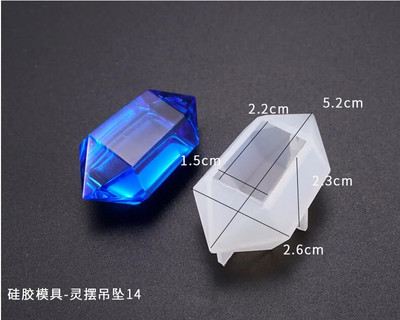 Mīksta kristāla UV epoksīda veidne DIY kulonu veidņu rotaslietas rīki kulonu dekorēšanai silikona veidnes sveķu juvelierizstrādājumu izgatavošanai