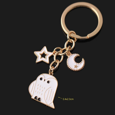 Modes atslēgu piekariņi Sievietēm Jauki Pūce Automašīnas Atslēgu piekariņi Draugu Kulonu Turētājs Piekariņi Soma Aksesuāri Rotaslietas Dāvanas