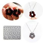 Σκουλαρίκι κρεμαστό καλούπι σιλικόνης Κοσμήματα από εποξειδική ρητίνη Κατασκευή καλουπιών Καρδιά λουλούδι DIY Γούρια Μπρελόκ Καλούπι Δημιουργικό κόσμημα