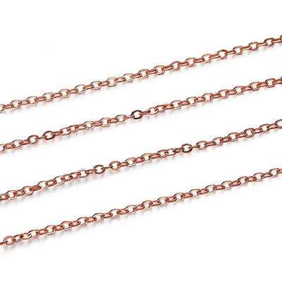 Αλυσίδα κολιέ 5 m/lot επίχρυση/χάλκινη για κοσμήματα Δημιουργία ευρημάτων DIY Αλυσίδες κολιέ Υλικά Χειροποίητα προμήθειες