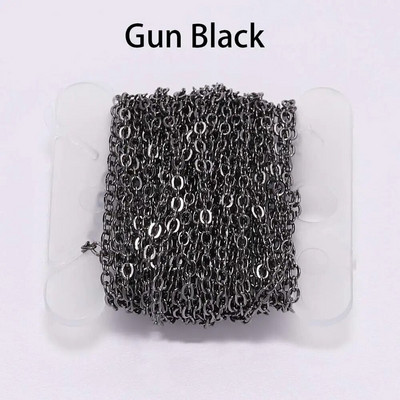 Αλυσίδα κολιέ 5 m/lot επίχρυση/χάλκινη για κοσμήματα Δημιουργία ευρημάτων DIY Αλυσίδες κολιέ Υλικά Χειροποίητα προμήθειες