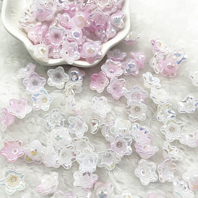 ΝΕΑ 50 τμχ 7x13 χιλιοστά σταδιακή αλλαγή ακρυλικές χάντρες καμπάνας Καπέλα Κοσμήματα ευρήματα Γούρια Βραχιόλια Spacer χάντρες για κατασκευή κοσμημάτων