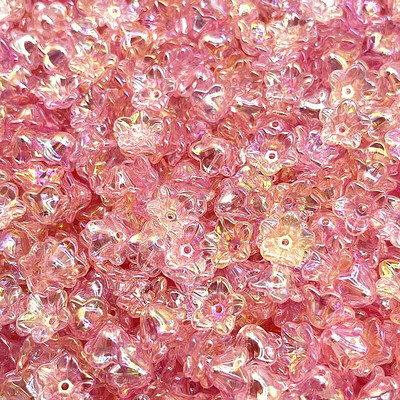 ΝΕΑ 50 τμχ 7x13 χιλιοστά σταδιακή αλλαγή ακρυλικές χάντρες καμπάνας Καπέλα Κοσμήματα ευρήματα Γούρια Βραχιόλια Spacer χάντρες για κατασκευή κοσμημάτων