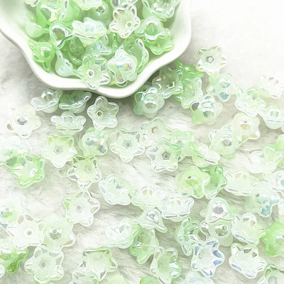 ΝΕΑ 50 τμχ 7x13 χιλιοστά σταδιακή αλλαγή ακρυλικές χάντρες καμπάνας Καπέλα Κοσμήματα ευρήματα Γούρια Βραχιόλια Spacer χάντρες για κατασκευή κοσμημάτων