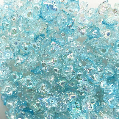 ΝΕΑ 50 τμχ 7x13 χιλιοστά σταδιακή αλλαγή ακρυλικές χάντρες καμπάνας Καπέλα Κοσμήματα ευρήματα Γούρια Βραχιόλια Spacer χάντρες για κατασκευή κοσμημάτων