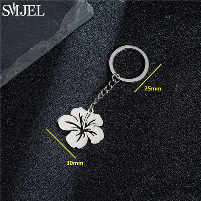 SMJEL ar rokām darināts lilijas ziedu atslēgu piekariņš sievietēm soma šarms atslēgu piekariņš modes puķu augu auto atslēgu piekariņš kulons Mātes dienas dāvana