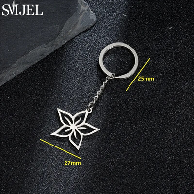 SMJEL ar rokām darināts lilijas ziedu atslēgu piekariņš sievietēm soma šarms atslēgu piekariņš modes puķu augu auto atslēgu piekariņš kulons Mātes dienas dāvana