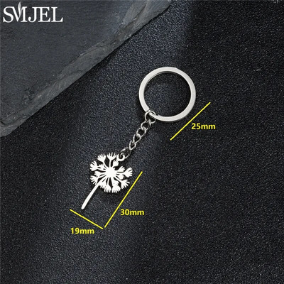 SMJEL ar rokām darināts lilijas ziedu atslēgu piekariņš sievietēm soma šarms atslēgu piekariņš modes puķu augu auto atslēgu piekariņš kulons Mātes dienas dāvana