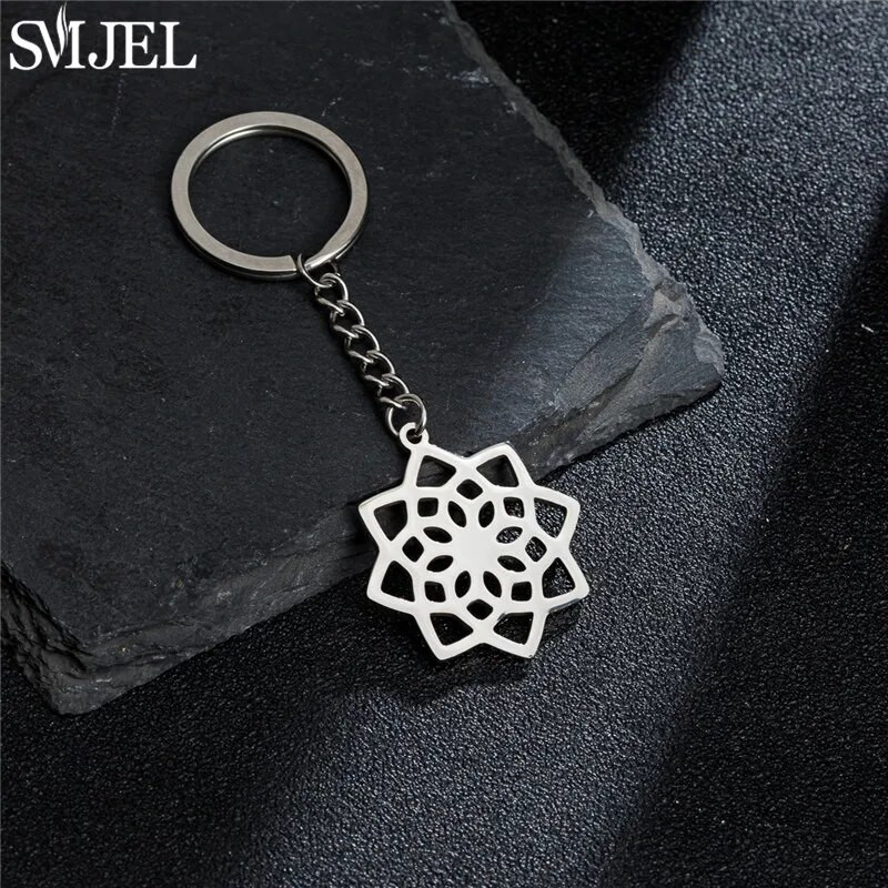 SMJEL ar rokām darināts lilijas ziedu atslēgu piekariņš sievietēm soma šarms atslēgu piekariņš modes puķu augu auto atslēgu piekariņš kulons Mātes dienas dāvana