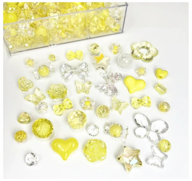 20 g sajaukšanas stila pavasara krāsas akrila krelles DIY rokām darinātām rokassprādzēm rotaslietu izgatavošanas piederumiem