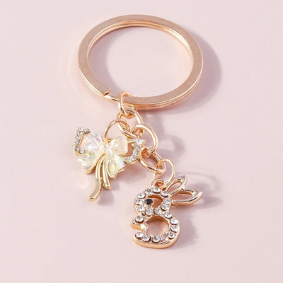 Ρομαντικά μπρελόκ Moon Star Κρυστάλλινα μπρελόκ Δώρο για γυναίκες Ανδρικές τσάντες με κλειδί αυτοκινήτου Κρεμαστά κοσμήματα Αξεσουάρ κατασκευής