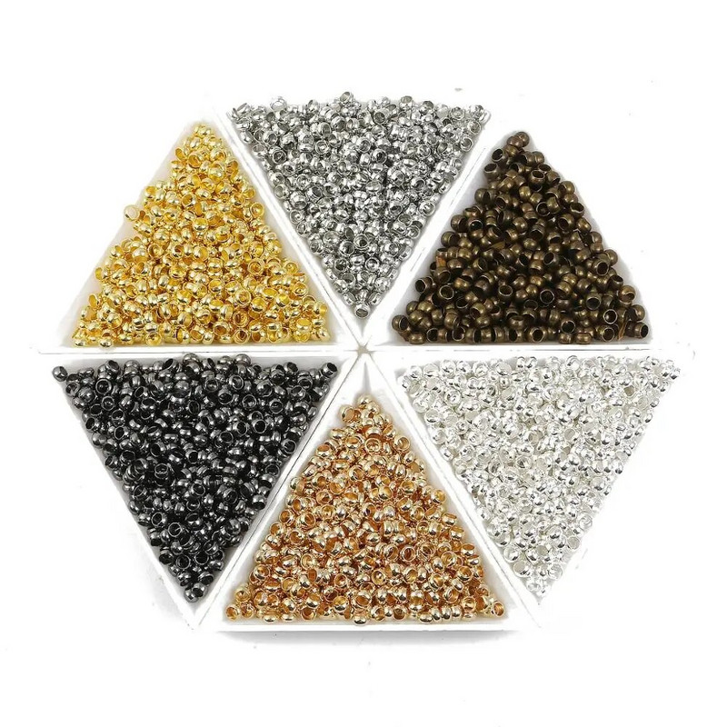 Χονδρική 1,5/2/2,5/3/3,5/4 χιλιοστά σφαίρα με σφαίρα στο τέλος χάντρες με πώμα διαχωρισμού για κοσμήματα κολιέ DIY Making Findings Αξεσουάρ