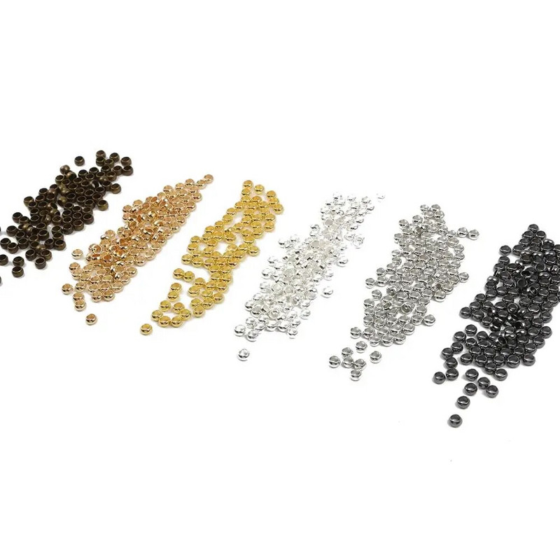 Χονδρική 1,5/2/2,5/3/3,5/4 χιλιοστά σφαίρα με σφαίρα στο τέλος χάντρες με πώμα διαχωρισμού για κοσμήματα κολιέ DIY Making Findings Αξεσουάρ