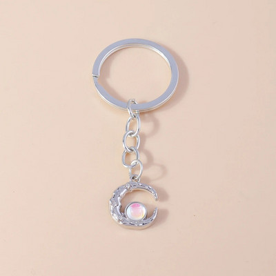 Romantiline Rhinestone Sun Moon võtmehoidja Kristallist võtmehoidja ripatsid naistele Tüdrukutele Käekott Decor Amuletid DIY Ehted Aksessuaarid