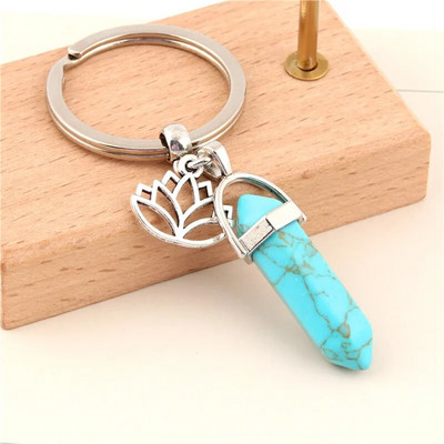 1 τεμ. Πολύχρωμο πέτρινο μπρελόκ Star Moon Sun μενταγιόν Μπρελόκ Μεταλλικό Χειροτεχνία Μπρελόκ Κοσμήματα Χονδρική