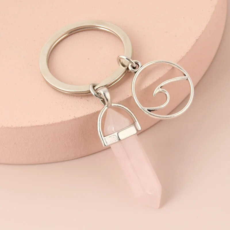 1 τεμ. Πολύχρωμο πέτρινο μπρελόκ Star Moon Sun μενταγιόν Μπρελόκ Μεταλλικό Χειροτεχνία Μπρελόκ Κοσμήματα Χονδρική