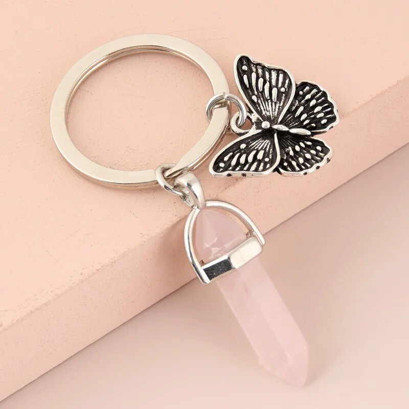 1 τεμ. Πολύχρωμο πέτρινο μπρελόκ Star Moon Sun μενταγιόν Μπρελόκ Μεταλλικό Χειροτεχνία Μπρελόκ Κοσμήματα Χονδρική