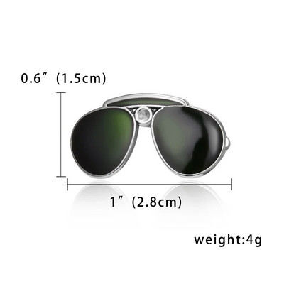 Modes sakausējums Sieviešu Vīriešu Emalja Piespraudes Piespraudes Brilles Saulesbrilles Rāmis Ažūra Šķērveida Lidmašīna Žetons Apģērbu Aksesuāri