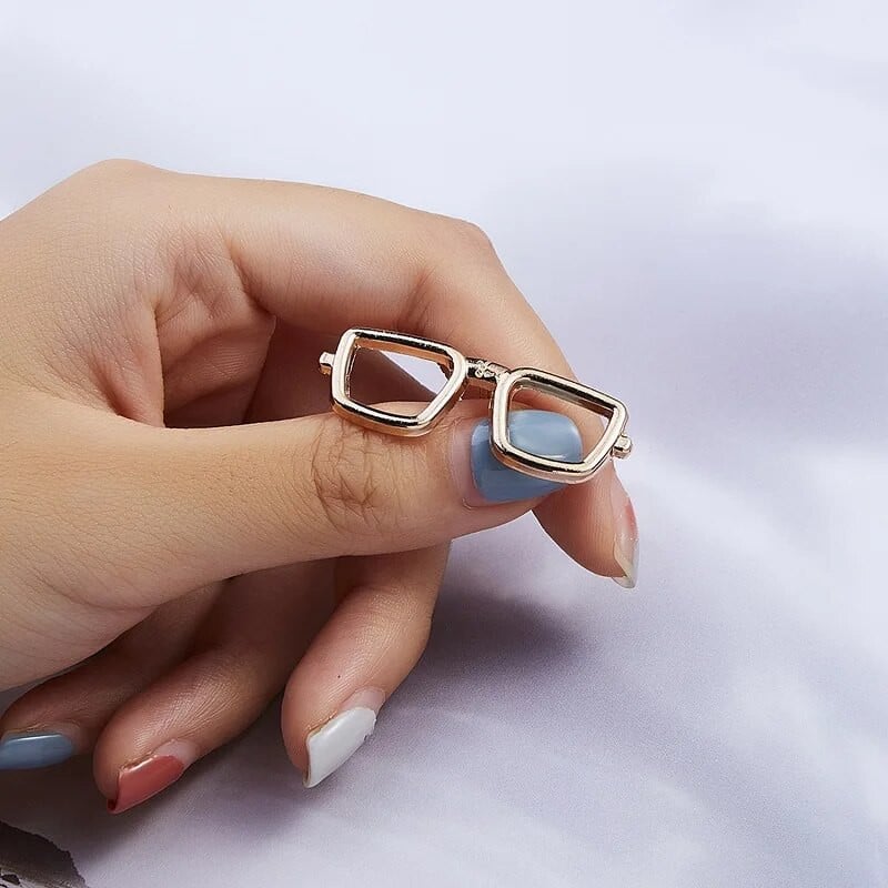 Modes sakausējums Sieviešu Vīriešu Emalja Piespraudes Piespraudes Brilles Saulesbrilles Rāmis Ažūra Šķērveida Lidmašīna Žetons Apģērbu Aksesuāri