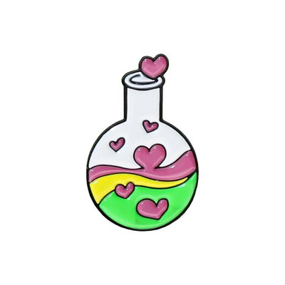 Πιστέψτε στην Επιστήμη Δώρο κοσμήματος με καρφίτσα σμάλτου χημικού μορίου δοκιμής DNA Μικροσκόπιο Eye Medicine μπουκάλι δημιουργικό σήμα καρφίτσες κοσμήματα