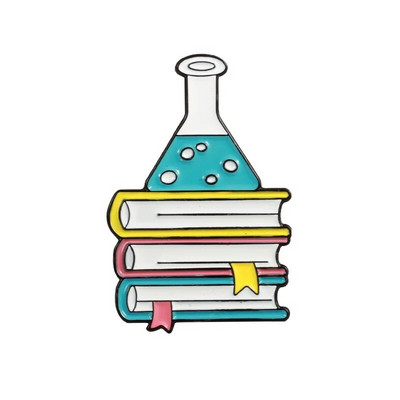 Πιστέψτε στην Επιστήμη Δώρο κοσμήματος με καρφίτσα σμάλτου χημικού μορίου δοκιμής DNA Μικροσκόπιο Eye Medicine μπουκάλι δημιουργικό σήμα καρφίτσες κοσμήματα