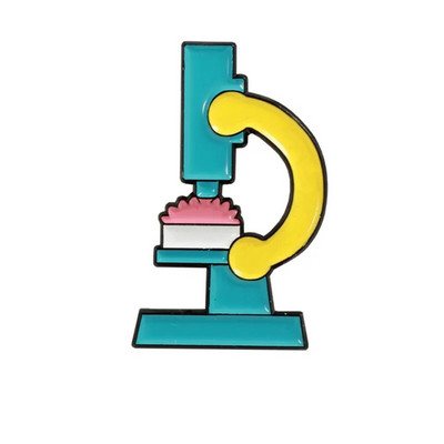 Πιστέψτε στην Επιστήμη Δώρο κοσμήματος με καρφίτσα σμάλτου χημικού μορίου δοκιμής DNA Μικροσκόπιο Eye Medicine μπουκάλι δημιουργικό σήμα καρφίτσες κοσμήματα