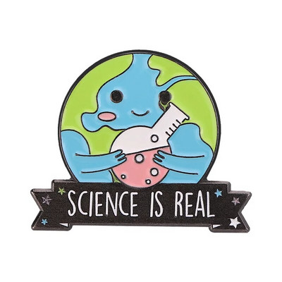 Πιστέψτε στην Επιστήμη Δώρο κοσμήματος με καρφίτσα σμάλτου χημικού μορίου δοκιμής DNA Μικροσκόπιο Eye Medicine μπουκάλι δημιουργικό σήμα καρφίτσες κοσμήματα