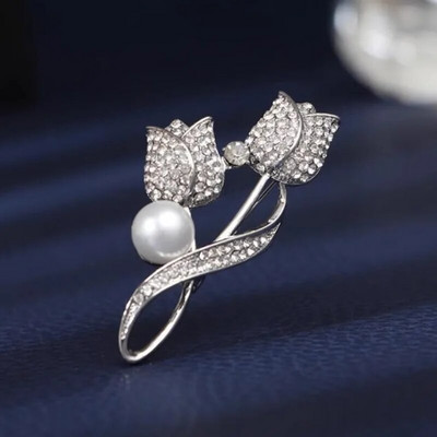 Τυχερή τετράφυλλη καρφίτσα τριφύλλι γαλλική ρετρό σμαραγδένια κορσάζ Σταθερά ρούχα Αντι-άδεια πόρπη καρφίτσα για γυναικεία κοσμήματα νυφικού