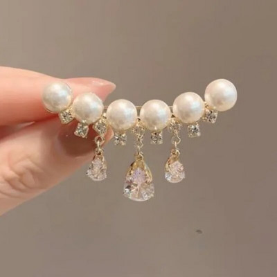 Τυχερή τετράφυλλη καρφίτσα τριφύλλι γαλλική ρετρό σμαραγδένια κορσάζ Σταθερά ρούχα Αντι-άδεια πόρπη καρφίτσα για γυναικεία κοσμήματα νυφικού